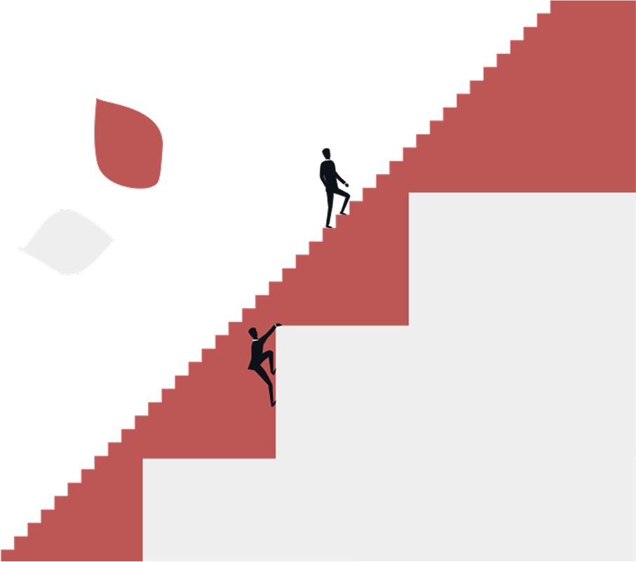 Escaliers vers la droite